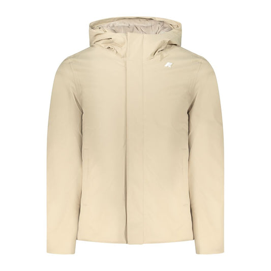 K-WAY Beige Polyester Men Jacket