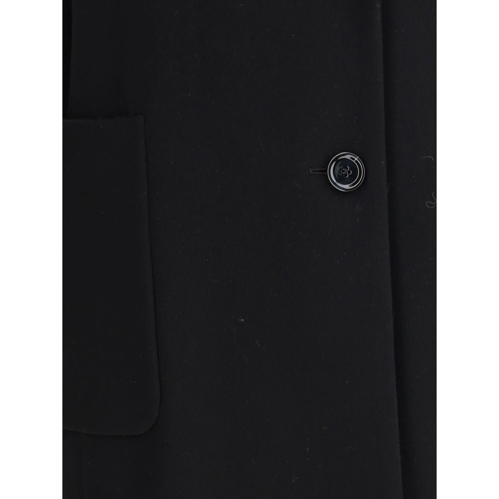 Lardini Black Cashmere Coat