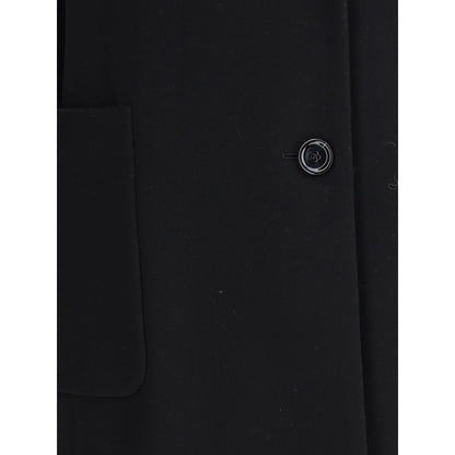 Lardini Black Cashmere Coat