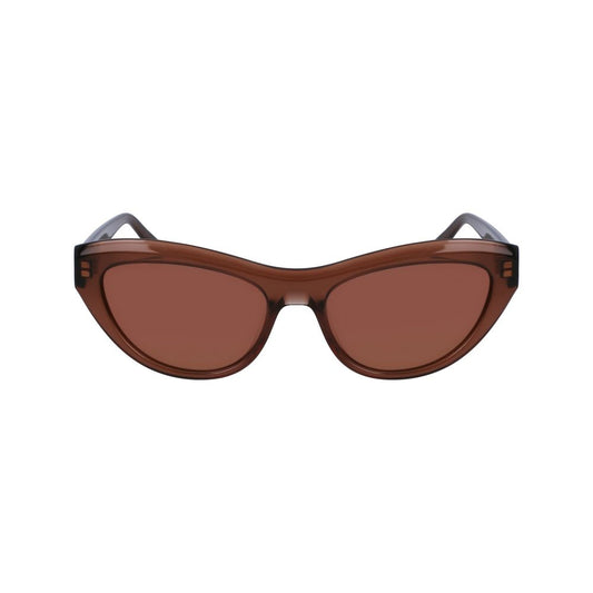 Ferragamo Brown Acetate Sunglasses