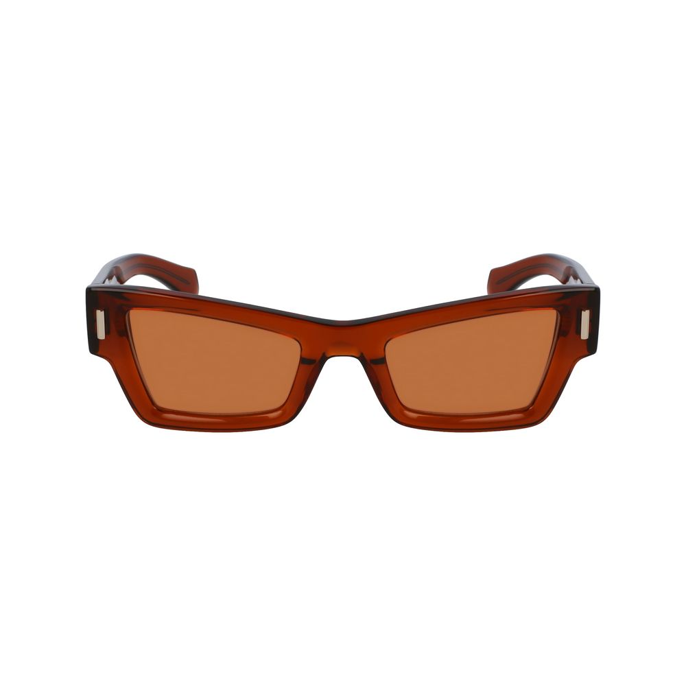 Ferragamo Brown Acetate Sunglasses