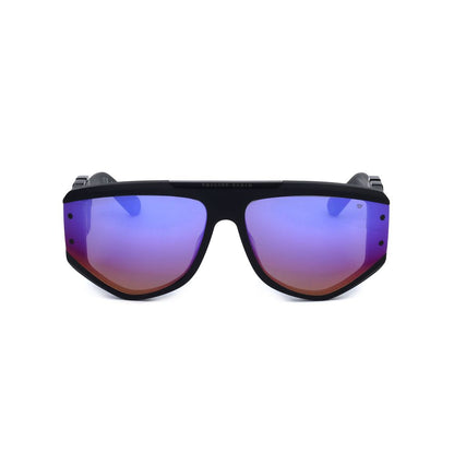 Philipp Plein Black Acetate Sunglasses