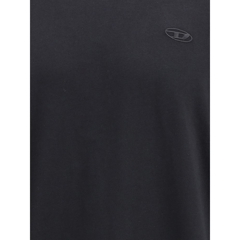 Diesel Black Cotton T-Shirt