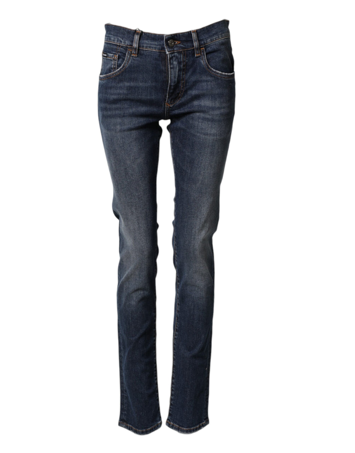 Dolce & Gabbana Blaue Stretch-Jeans für Herren aus Baumwolle im Skinny-Schnitt