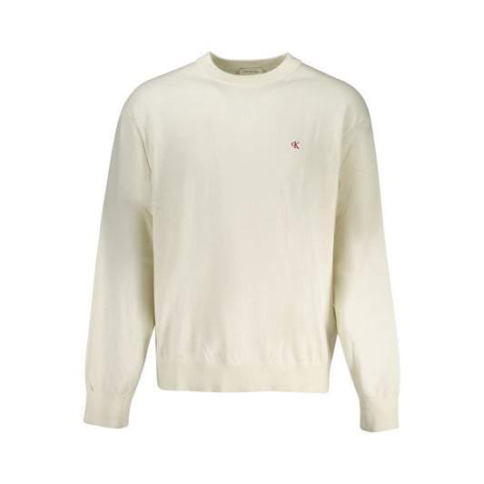 Calvin Klein White Cotton Sweater
