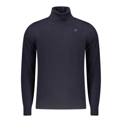 K-WAY Blue Wool Men Sweater