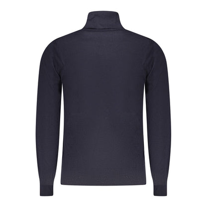 K-WAY Blue Wool Men Sweater