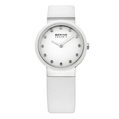 BERING White Fur Dress Watch