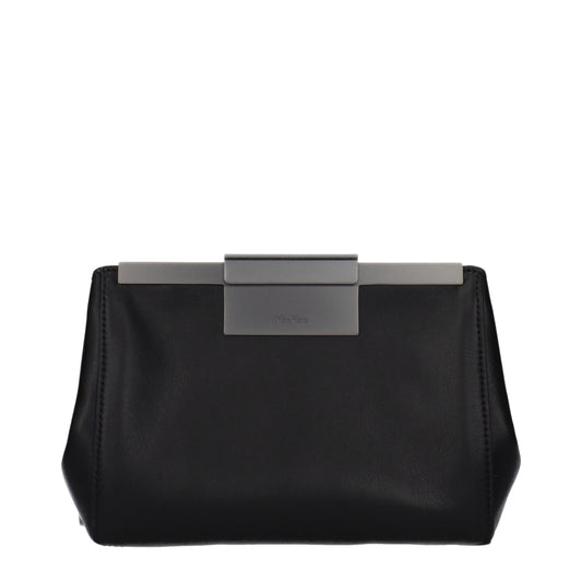 Max Mara Black Leather Crossbody Bag
