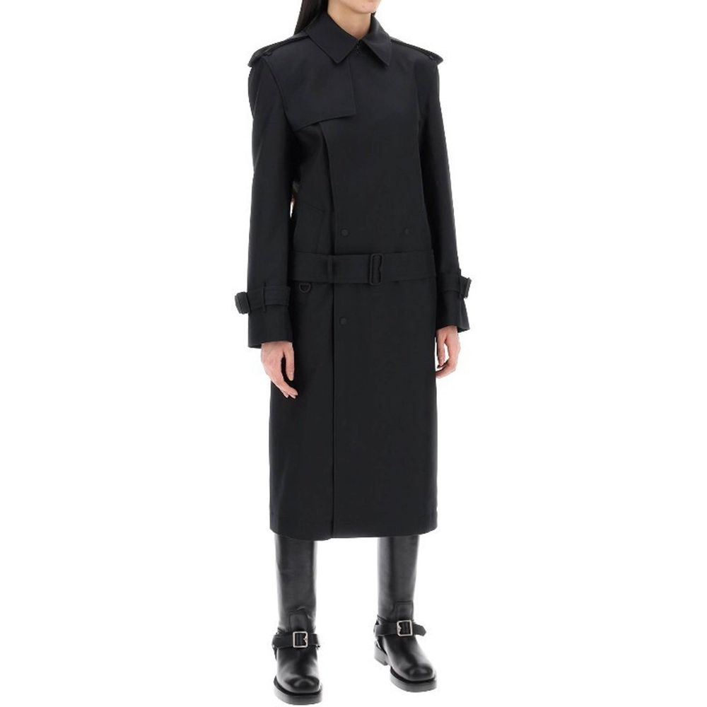 Burberry Black Polyester Coat