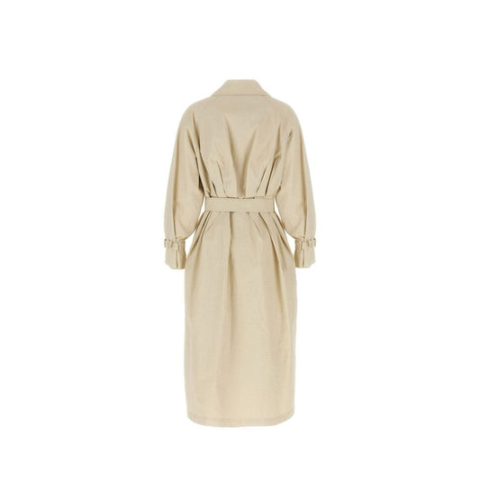 Max Mara Beige Cotton Coat