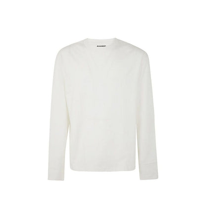 Jil Sander White Cotton Long Sleeve T-Shirt