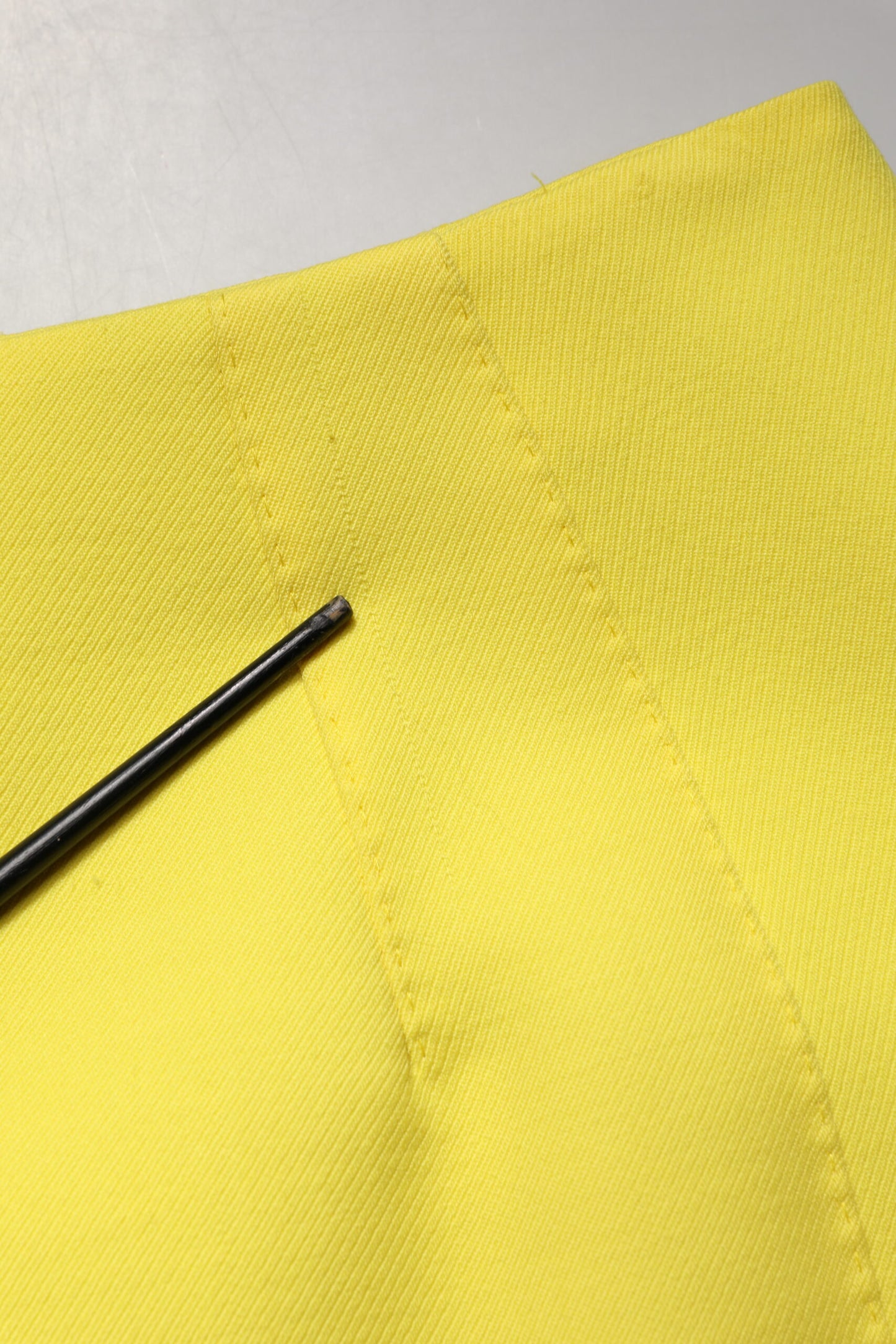 Dolce & Gabbana Yellow Wool Buttoned High Waist Mini Skirt