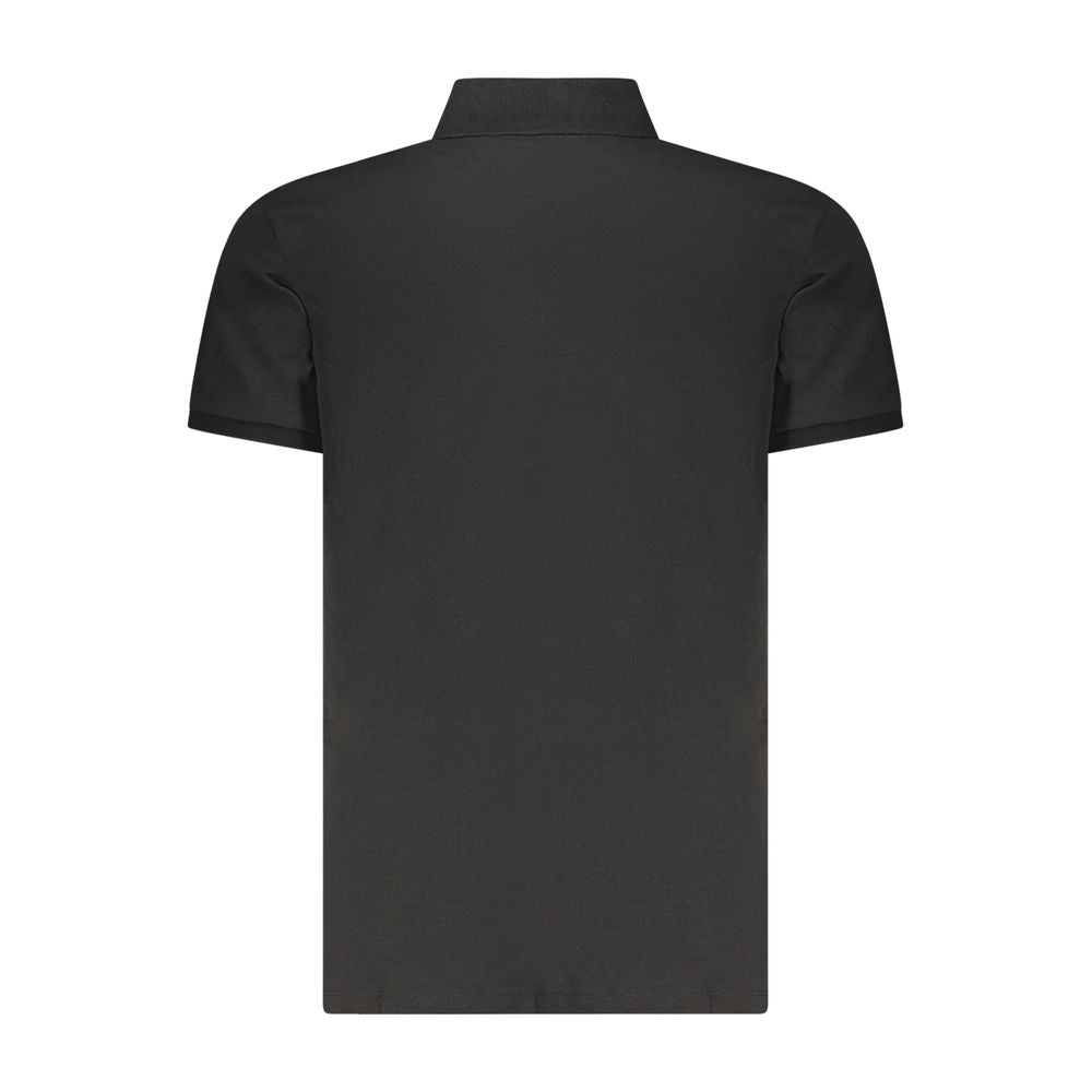 Calvin Klein Black Cotton Men Polo Shirt