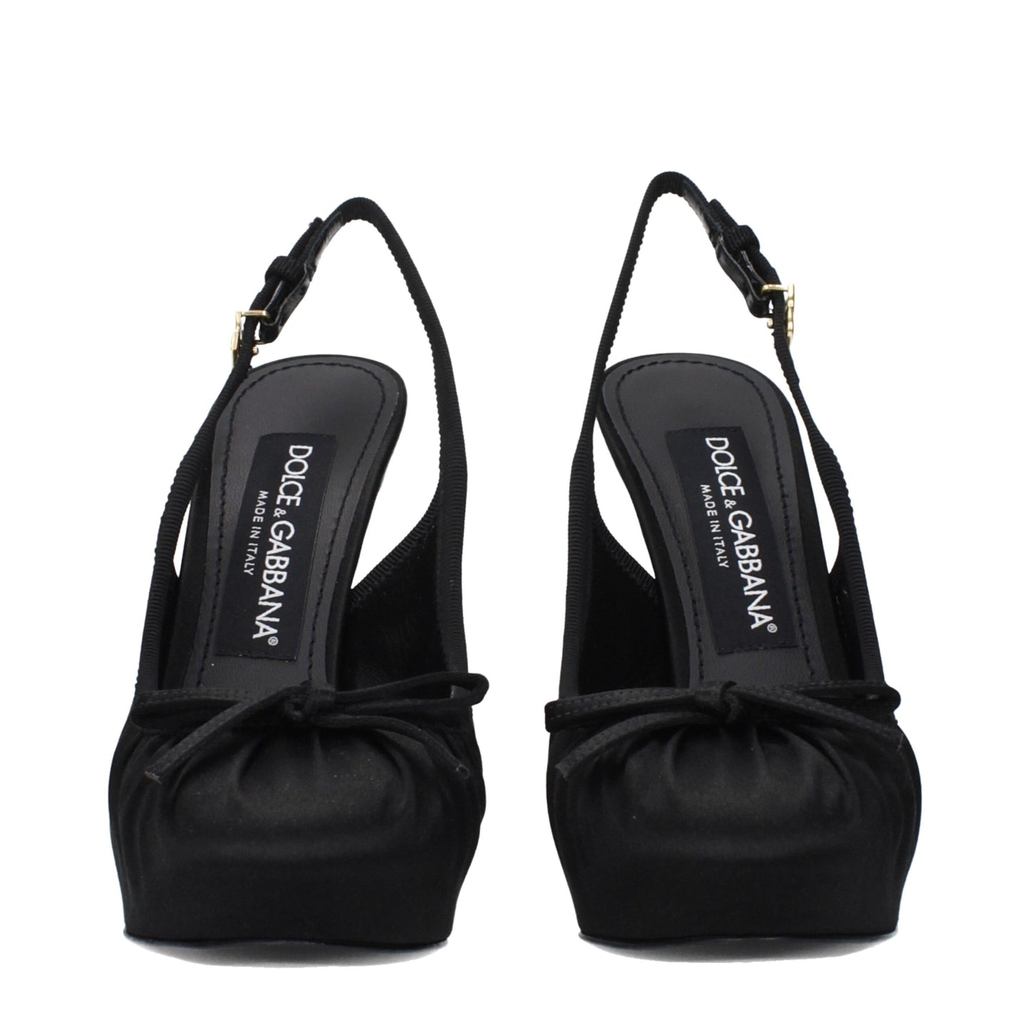 Dolce & Gabbana Black Satin Pumps