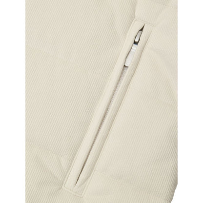 Gran Sasso White Wool Full-Length Jacket