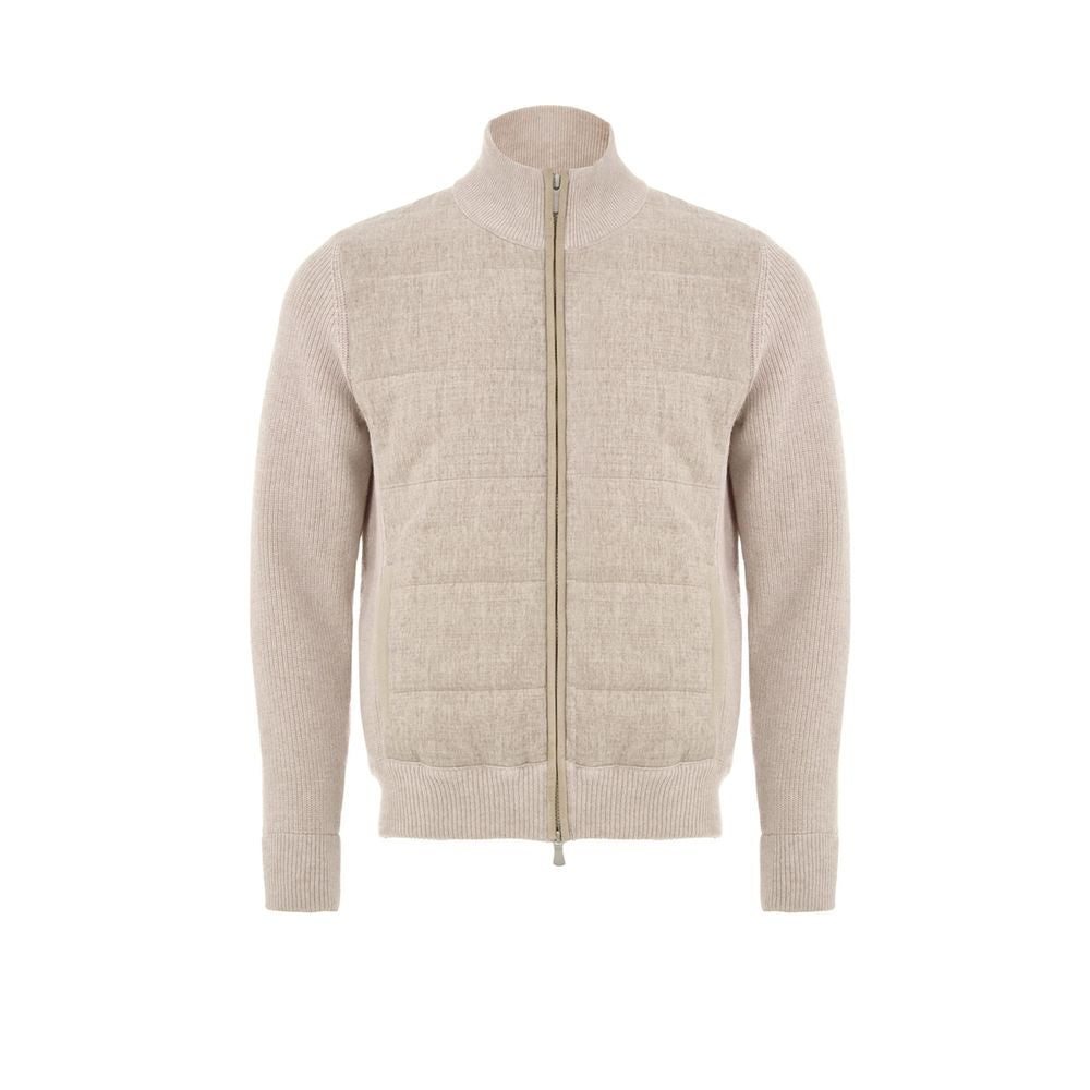 Gran Sasso Beige Wool Bomber