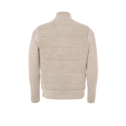 Gran Sasso Beige Wool Bomber