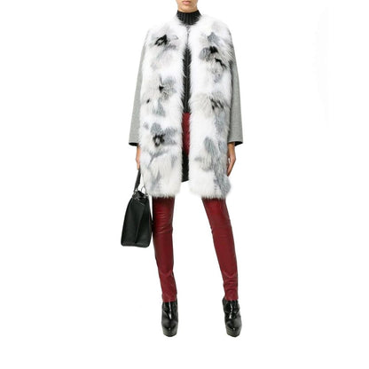 Fendi Gray Cashmere Coat