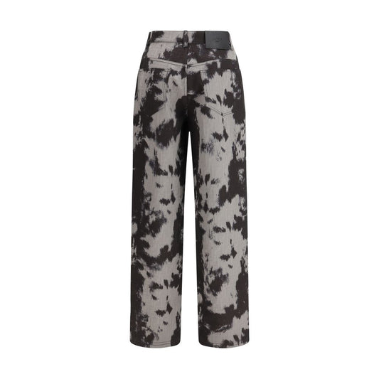 Fendi Black Cotton Straight-Leg Jeans