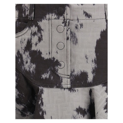 Fendi Black Cotton Mini Skirt