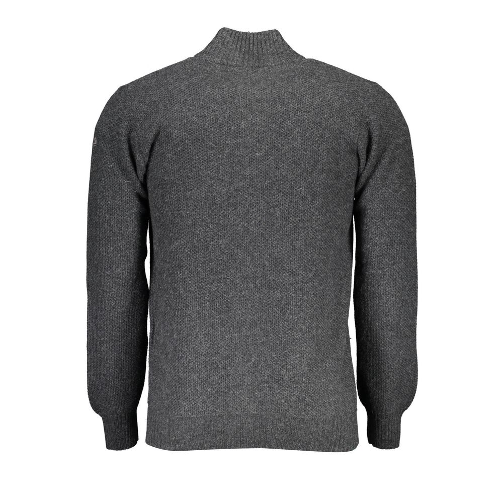 North Sails Grigio Wool Men Cardigan