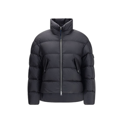 MONCLER x EDWARD ENNINFUL Black Polyamide Coat
