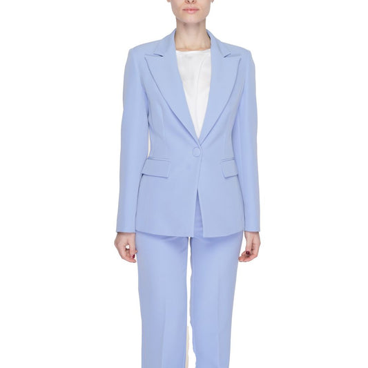 Silence Purple Polyester Blazer