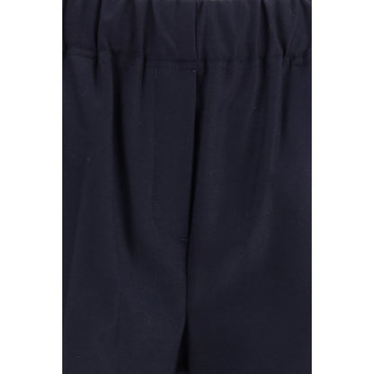 Max Mara Black Cotton Casual Pants