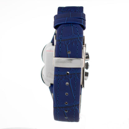Laura Biagiotti Purple Leather Dress Watch