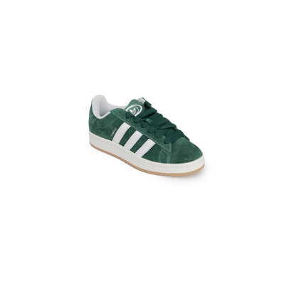 Adidas Originals Green Suede Leather Low Top Sneakers