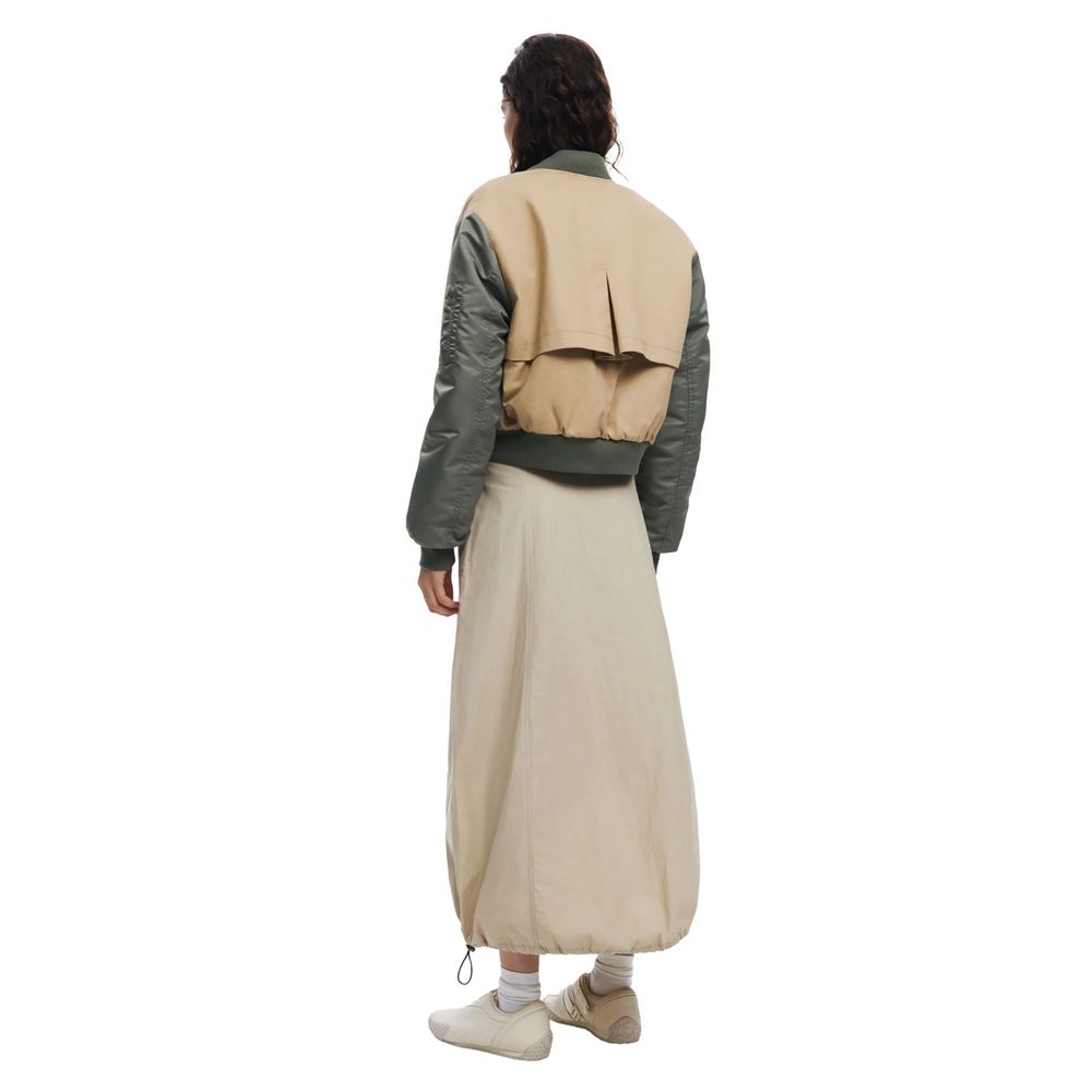Desigual Beige Cotton Long Skirt