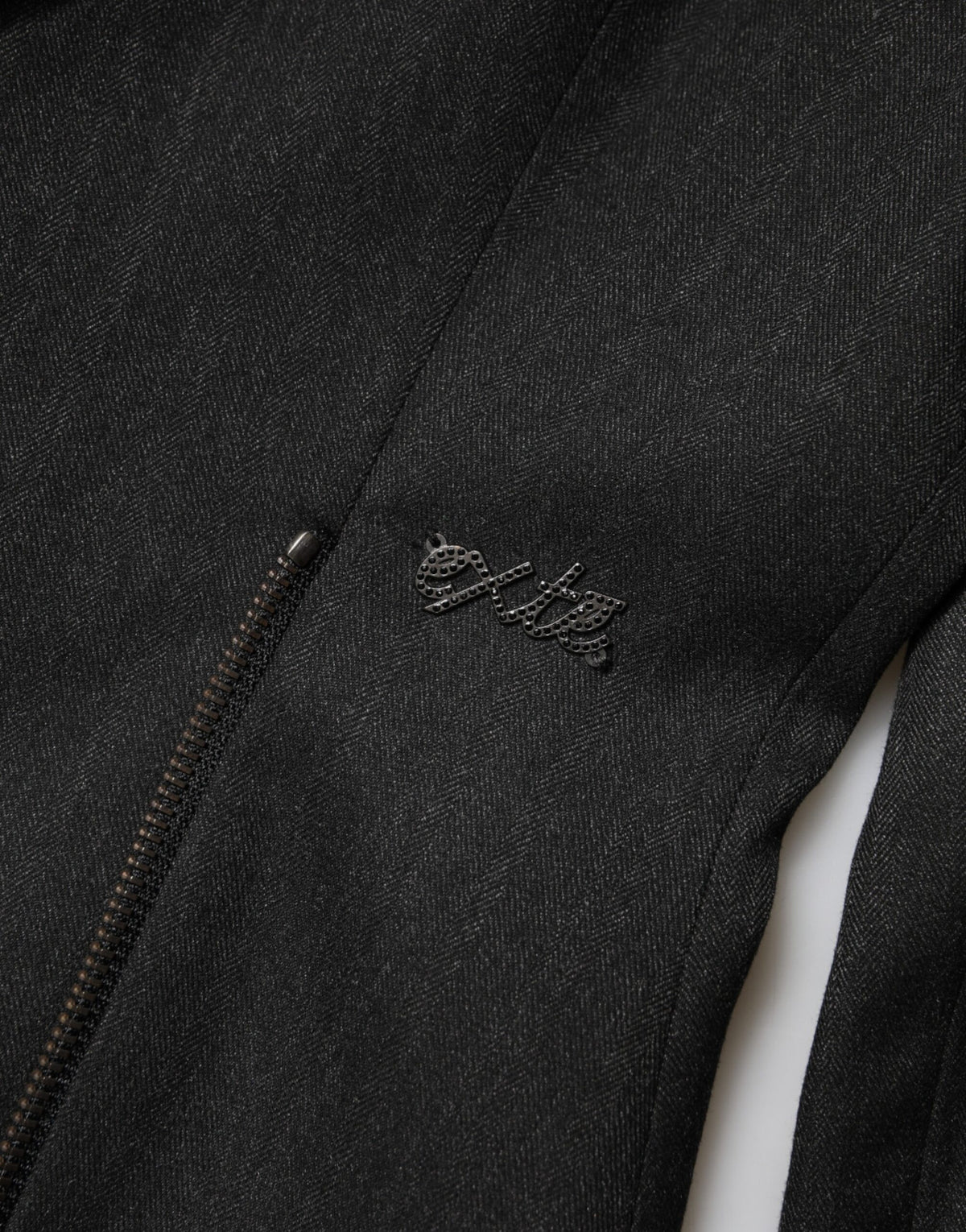 Exte Black Double Breasted Pants Blazer Jacket 2 Piece Suit