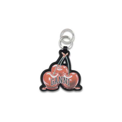 Ganni Multicolor Recycled Leather Keychain