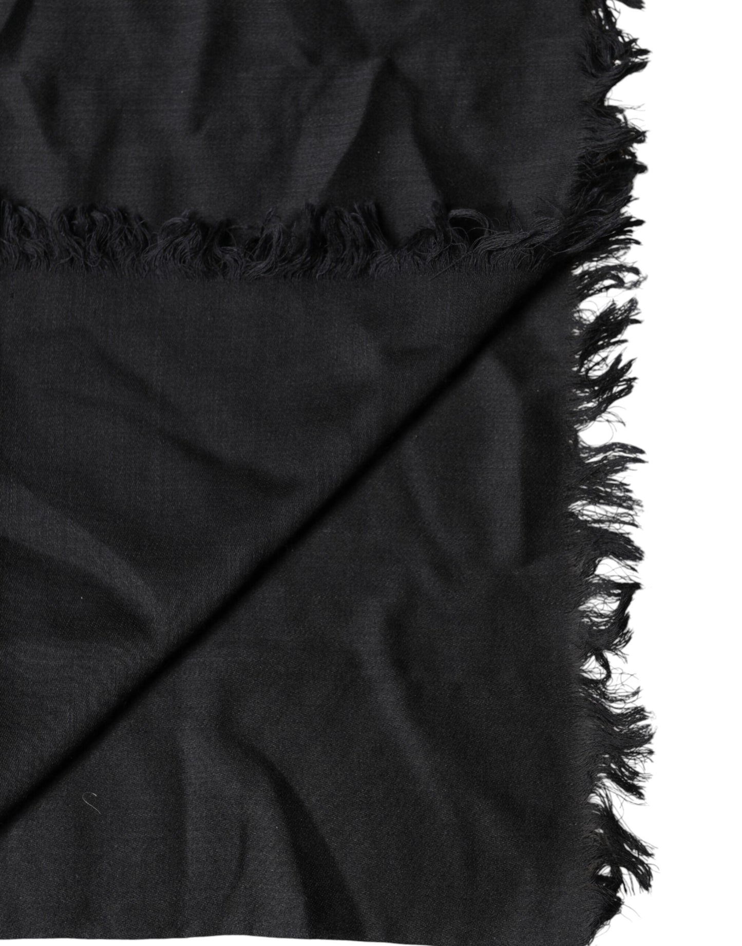 Dolce & Gabbana Black Lace Stole Neck Wrap Shawl Scarf