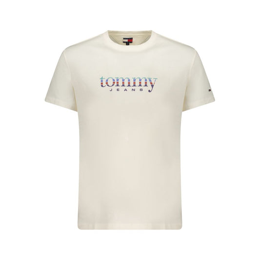 Tommy Hilfiger Bianco Cotton Men's T-Shirt