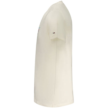 Tommy Hilfiger Bianco Cotton Men's T-Shirt