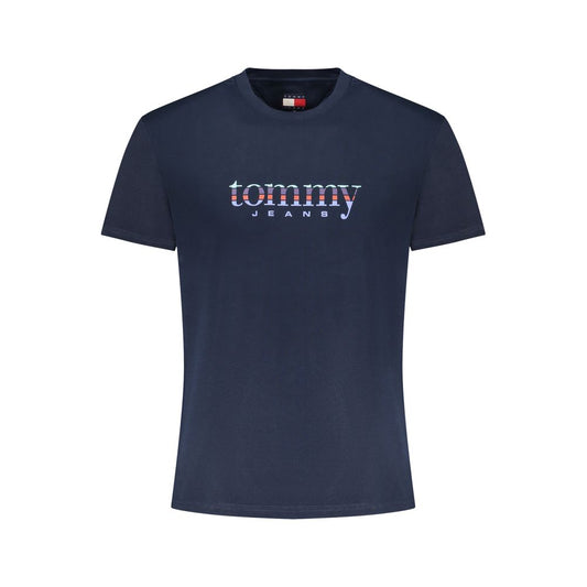 Tommy Hilfiger Blue Cotton Men T-Shirt