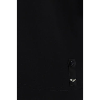Fendi Black Cotton T-Shirt
