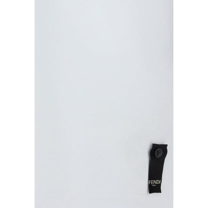 Fendi White Cotton T-Shirt