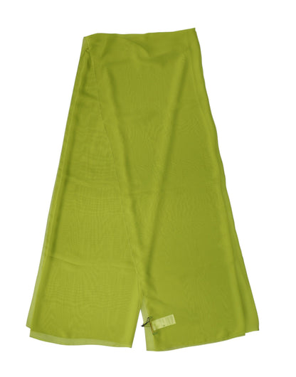 Dolce & Gabbana Green Polyester Stole Neck Wrap Shawl  Scarf