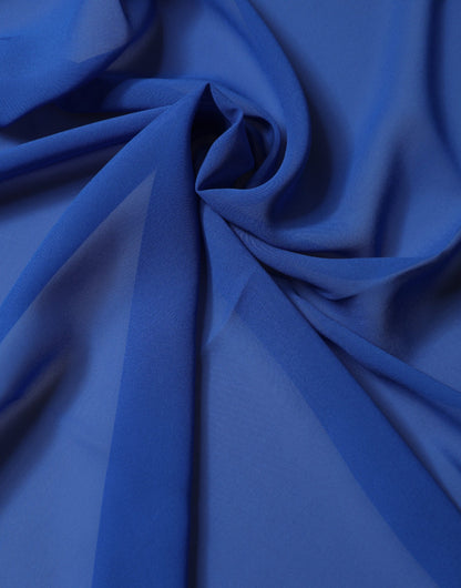 Dolce & Gabbana Blue Silk Stole Neck Wrap Shawl Men  Scarf