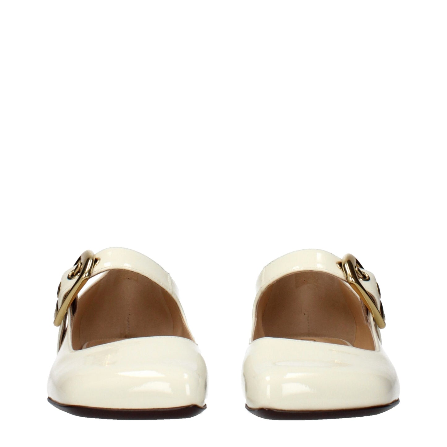 Chloé Beige Leather Ballet Flats
