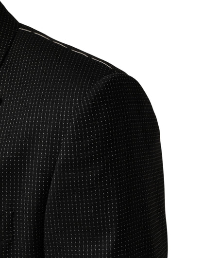 Dolce & Gabbana Dark Gray Fantasy Single Breasted Jacket Blazer