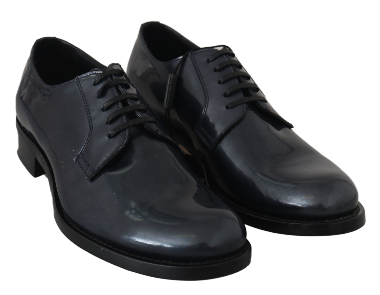Dolce &amp; Gabbana – Blaue Derby-Schuhe aus Leder für formelle Anlässe